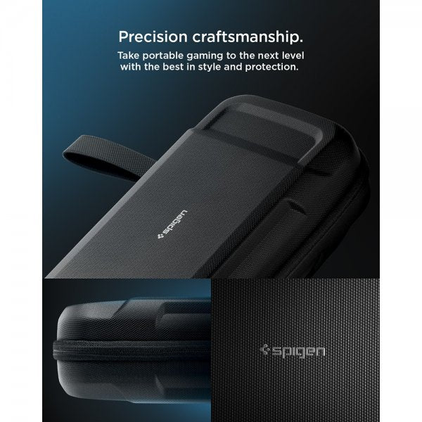Spigen Steam Deck/Steam Deck OLED -kotelo Rugged Armor Pro Pouch, musta