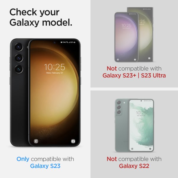 Spigen Samsung Galaxy S23 Näytönsuoja Neo Flex 2-pakkaus