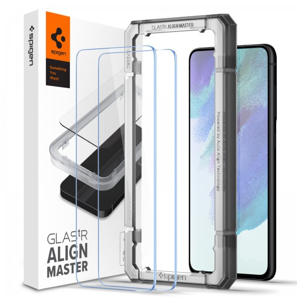 Spigen Samsung Galaxy S21 FE Näytönsuoja GLAS.tR ALIGNmaster 2-pakkaus