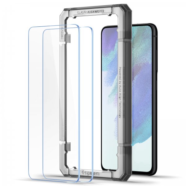 Spigen Samsung Galaxy S21 FE Näytönsuoja GLAS.tR ALIGNmaster 2-pakkaus