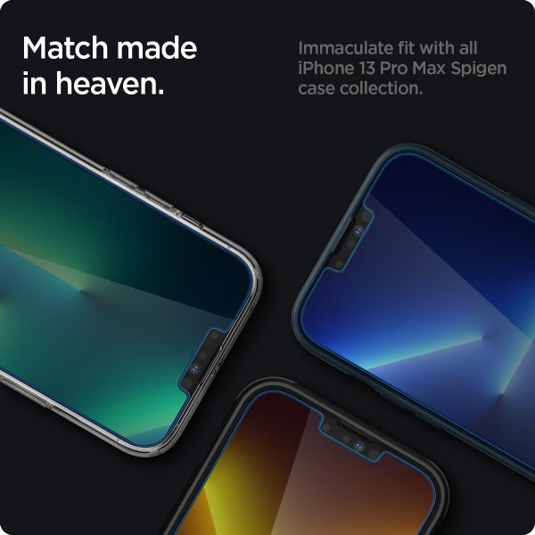 Spigen iPhone 13 Pro Max/iPhone 14 Plus Näytönsuoja GLAS.tR EZ Fit Privacy 2-pack