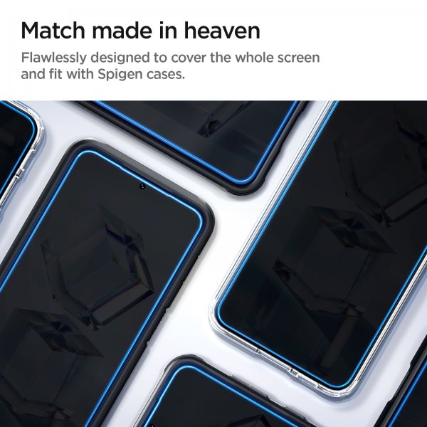 Spigen Samsung Galaxy S23 Näytönsuoja GLAS.tR EZ Fit 2-pakkaus
