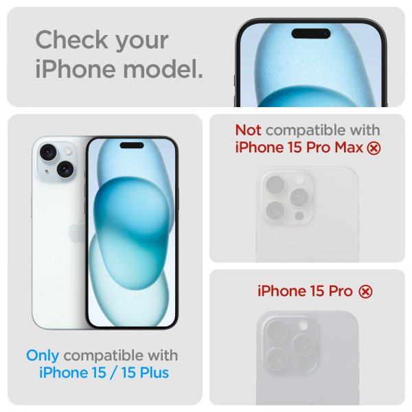 Spigen iPhone 14/15/14 Plus/15 Plus kamerasuojalasi.tR Optic Crystal Clear 2 kpl
