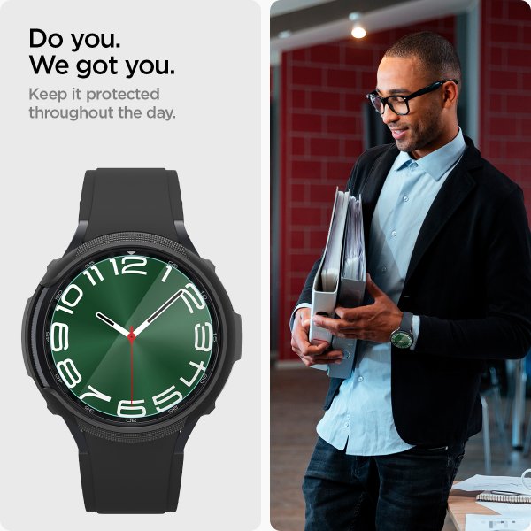 Spigen Samsung Galaxy Watch 6 Classic 47mm näytönsuoja GLAS.tR EZ Fit 2-pakkaus