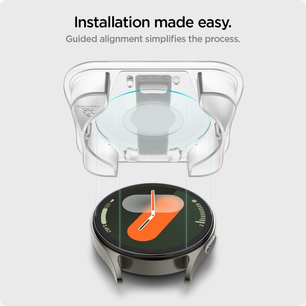 Spigen Samsung Galaxy Watch 7 40mm Näytönsuoja GLAS.tR EZ Fit 2 kpl