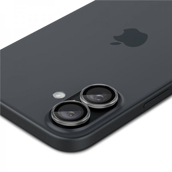 Spigen iPhone 16/16 Plus/17 Kameran suoja GLAS.tR EZ Fit Optik Pro 2-pakkaus Crystal Clear
