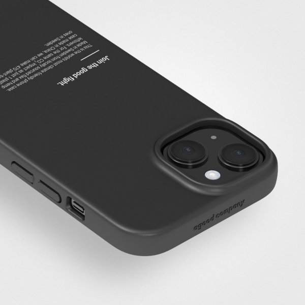 agood company iPhone 15 -kuori PLNTPRTCT Musta