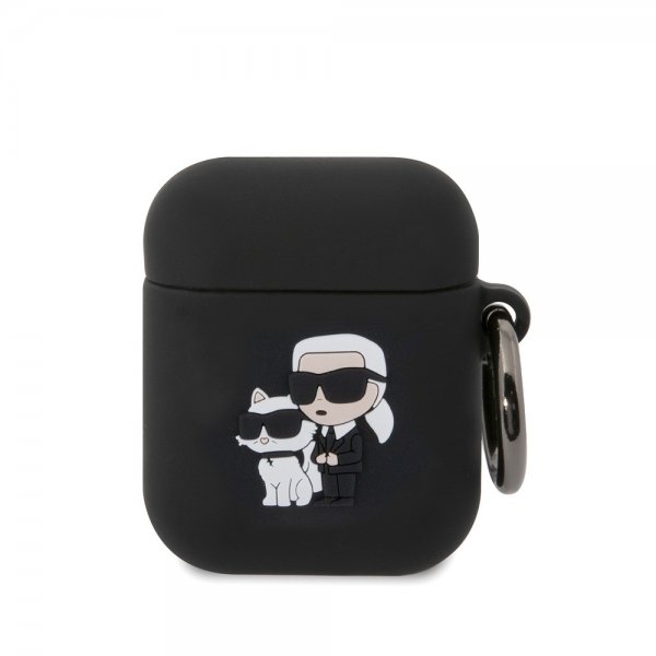 Karl Lagerfeld AirPods 1/2 Kuori 3D Logo Musta