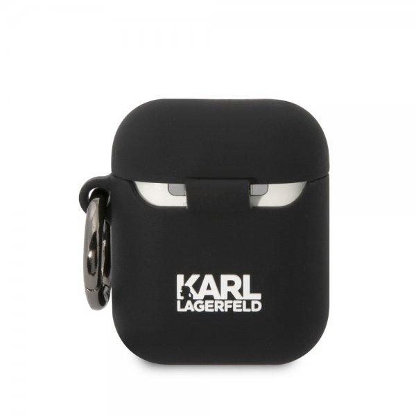 Karl Lagerfeld AirPods 1/2 Kuori 3D Logo Musta