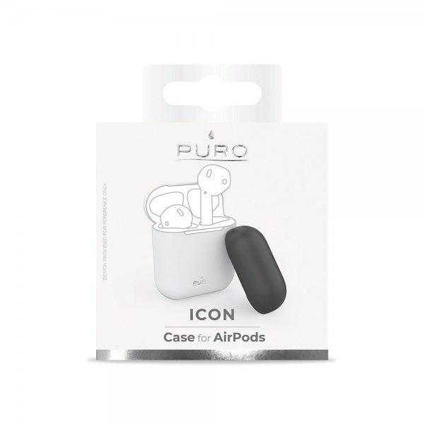 Puro AirPods 1/2 Suojakuori Icon Valkoinen