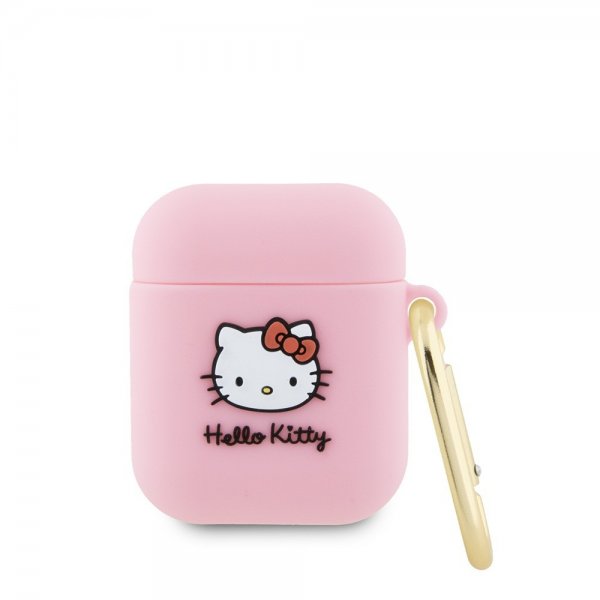 Hello Kitty AirPods 1/2 Kuoret Nestemäinen silikoni vaaleanpunainen