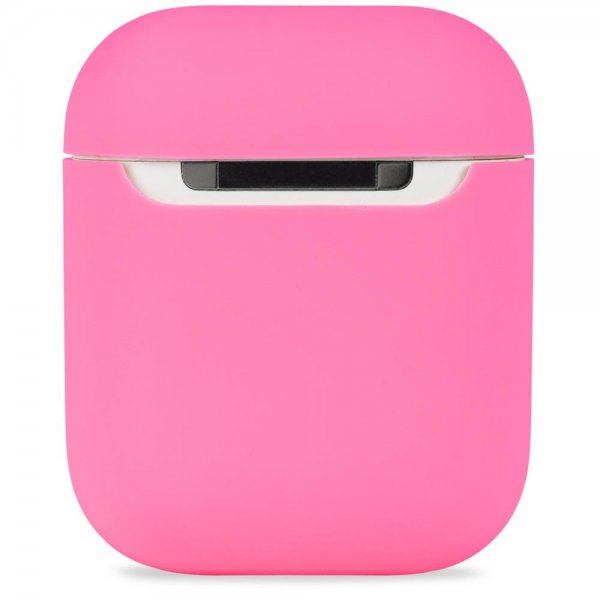 holdit AirPods 1/2 Kuori Silikoni Kirkkaanvaaleanpunainen