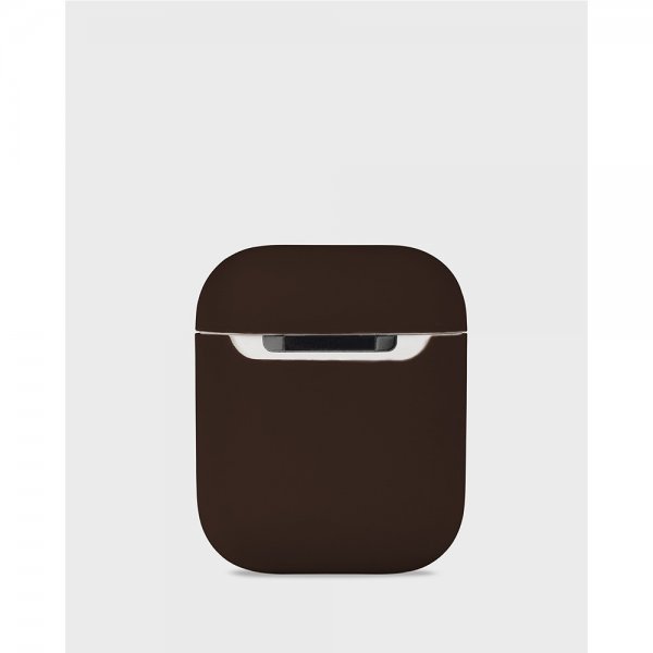 holdit AirPods 1/2-kuori silikonia, Chocolate