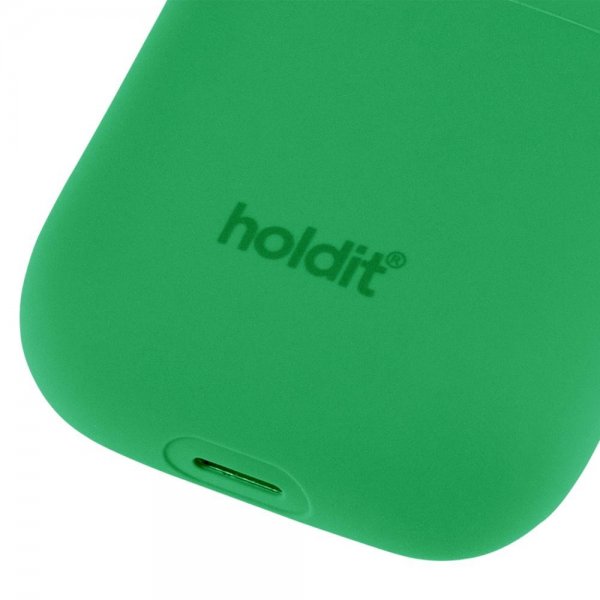 holdit AirPods 1/2 Silikonikuori Grass Green