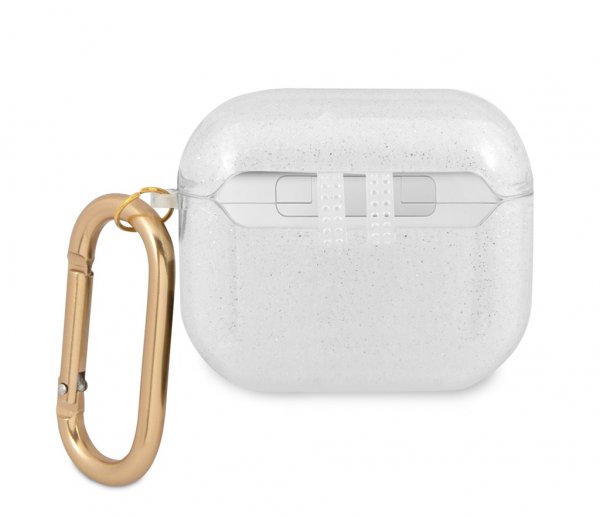 Guess AirPods 3 Kuoret Glitter Case Läpinäkyvä