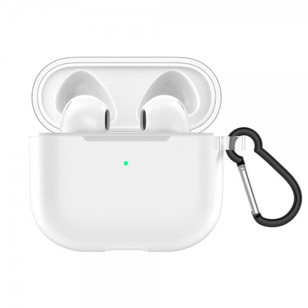 AirPods 3 -kuoret karabiinihaalla, himmeä ja kirkas