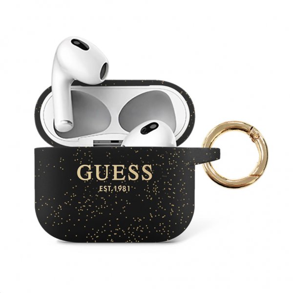 Guess AirPods 3 Kuoret Painettu Logo Musta