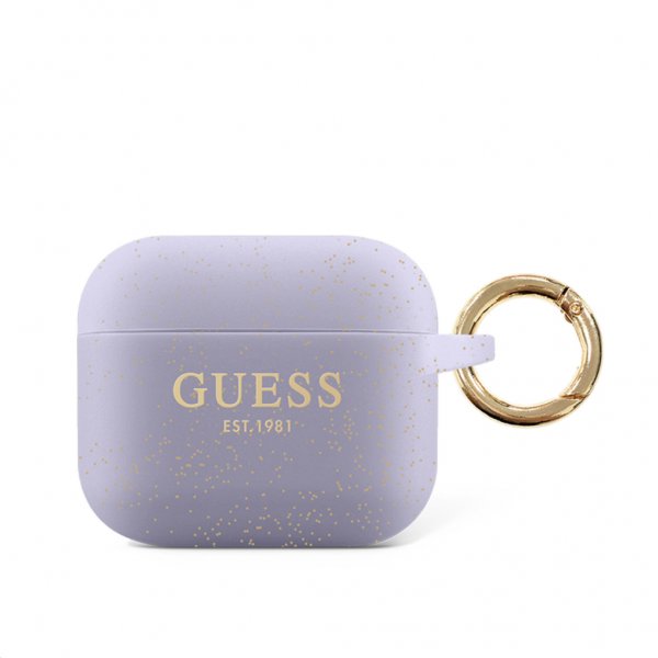 Guess AirPods 3 Kuoret Painettu Logo Violetti