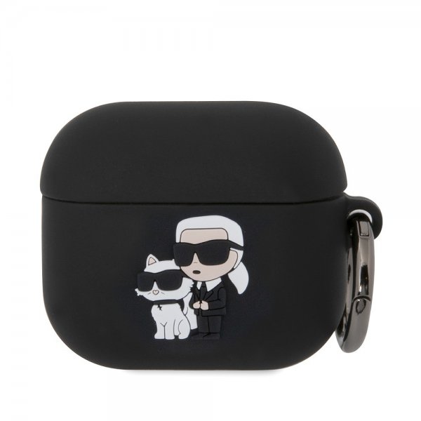Karl Lagerfeld AirPods 3 Kuori 3D Logo Musta