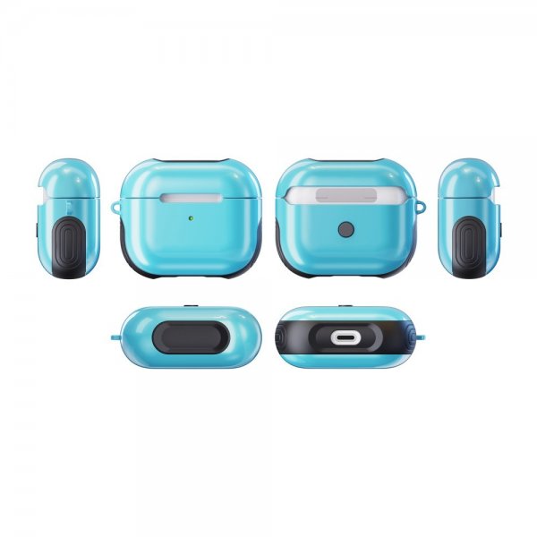AirPods 3 -kotelo, kumitettu syaani
