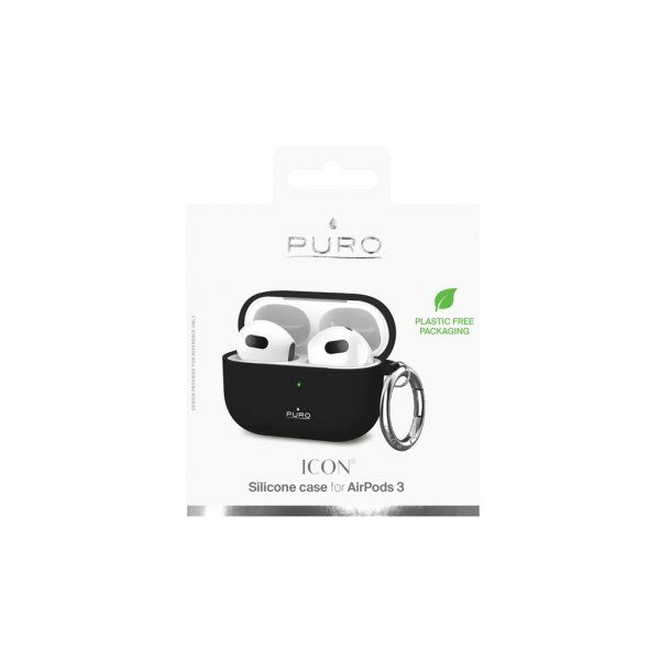Puro AirPods 3 -kuoret Icon, musta