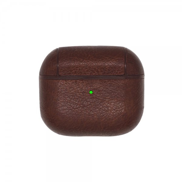 AirPods 3 -kotelo, PU-nahka, tummanruskea