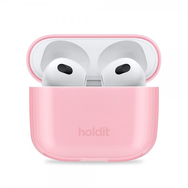 holdit AirPods 3 -kuori, läpikuultava, kirkkaanpinkki