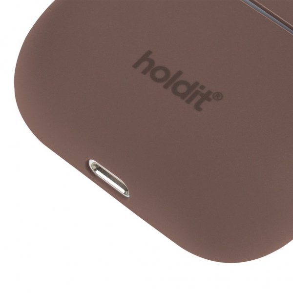 holdit AirPods 3 -silikonisuoja, Nygård Dark Brown