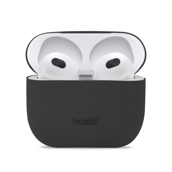 holdit AirPods 3 -silikonisuojakuori Nygård, musta