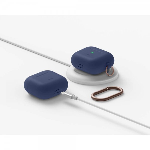 Elago AirPods 3 -silikonisuojakuori ripustettava, Indigo