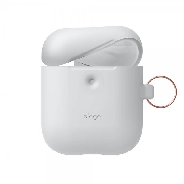 Elago AirPods 3 -silikonisuojakuori ripustimella, Nightglow Blue