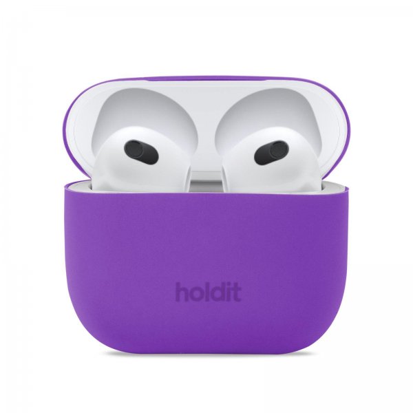 holdit AirPods 3 -silikonisuoja, kirkkaan violetti