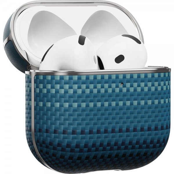 Pitaka AirPods 4 -kuori aramidihiilikuitua, Moonrise