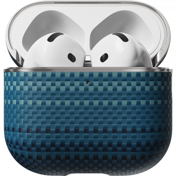 Pitaka AirPods 4 -kuori aramidihiilikuitua, Moonrise