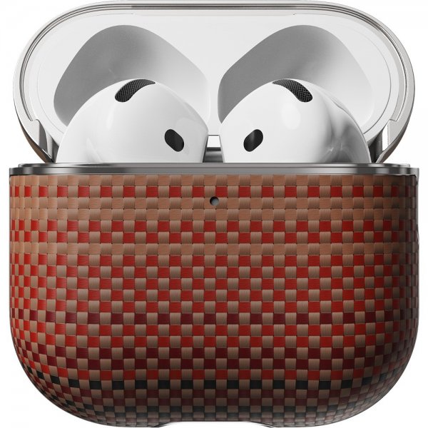 Pitaka AirPods 4 -kuori aramidihiilikuitua, Sunset
