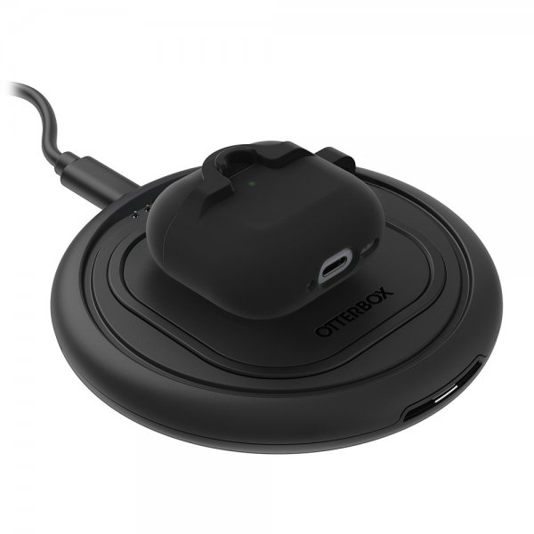Otterbox AirPods 4 -kuulokekotelo, musta/kirkas