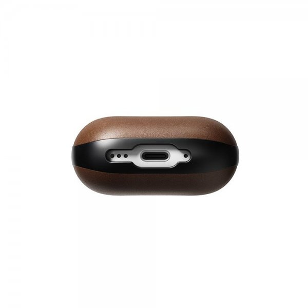 Nomad AirPods 4 Kuori Modern Leather Case Ruskea
