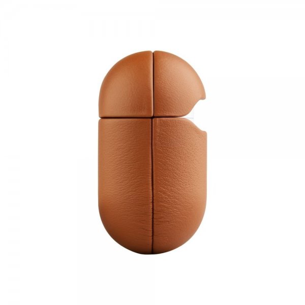 Kiinteät AirPods 4 Kuoret PodsLeather Ruskea