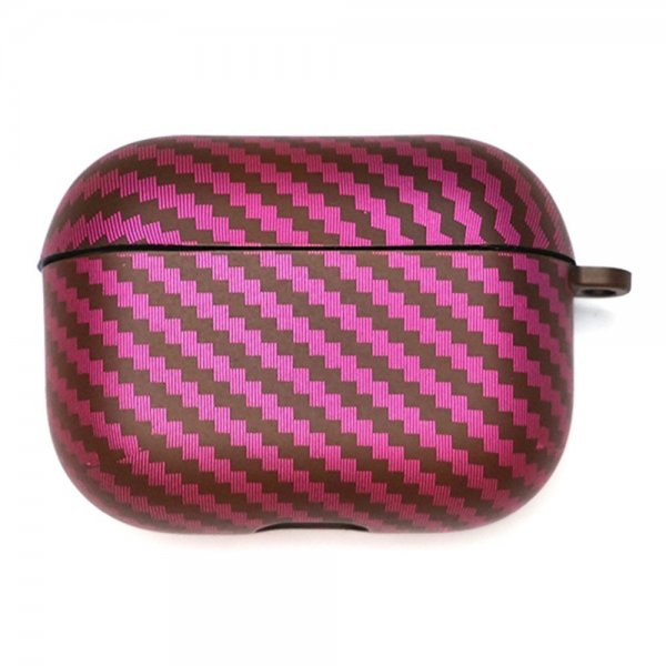 AirPods Pro 2 -kuoret, hiilikuitukuvio, musta magenta