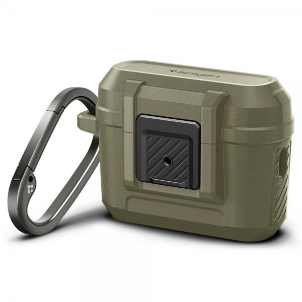 Spigen AirPods Pro 2 -kuori Lock Fit Vintage Khaki