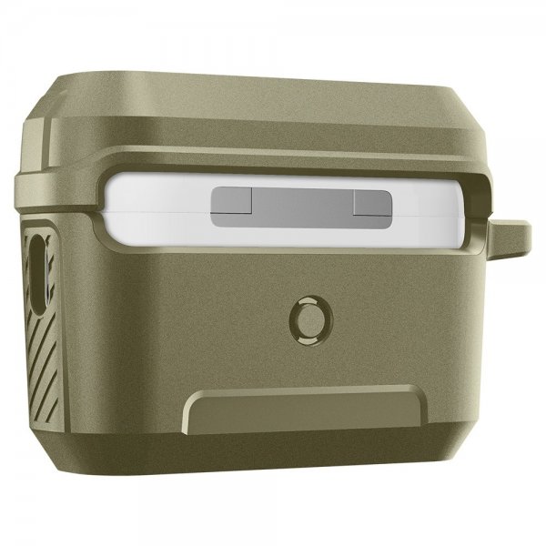 Spigen AirPods Pro 2 -kuori Lock Fit Vintage Khaki