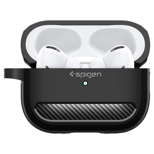 Spigen AirPods Pro 2 -kuoret Rugged Armor Matte Black