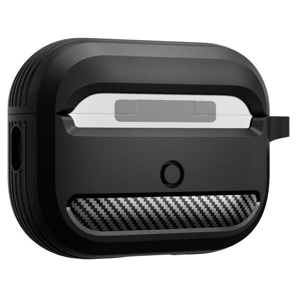 Spigen AirPods Pro 2 -kuoret Rugged Armor Matte Black