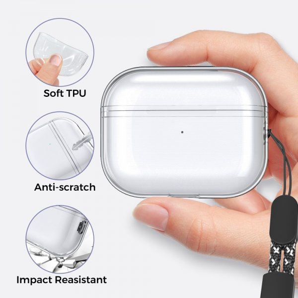 Ahastyle AirPods Pro 2 Kuori Kirkas