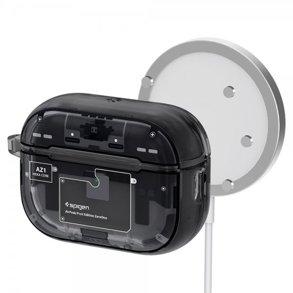 Spigen AirPods Pro 2 -kuori Ultra Hybrid Zero One MagFit, musta