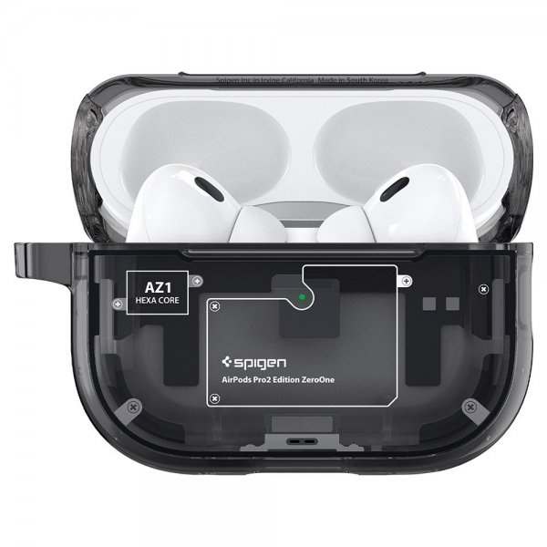 Spigen AirPods Pro 2 -kuori Ultra Hybrid Zero One MagFit, musta
