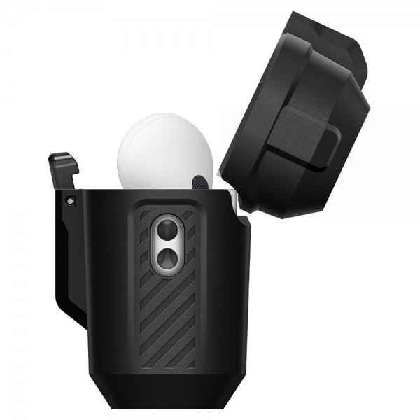 Spigen AirPods Pro 3 -kuoret Lock Fit Mattamusta