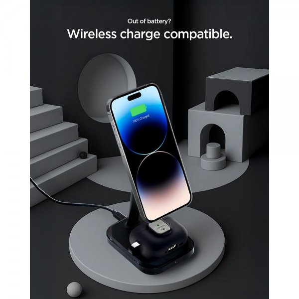 Spigen AirPods Pro 3 -kuoret Nano Pop Black Sesame