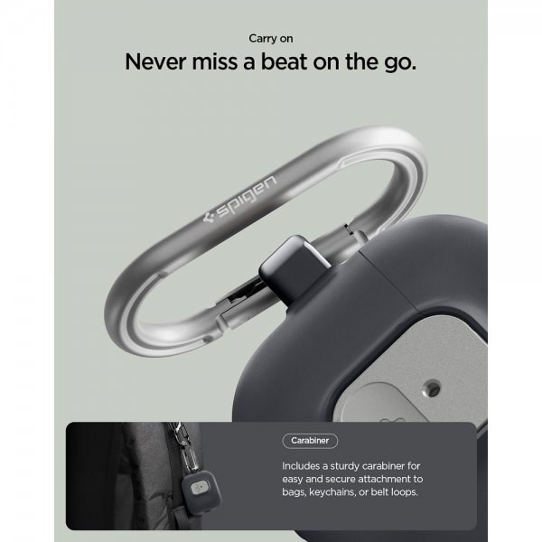 Spigen AirPods Pro 3 -kuoret Nano Pop Black Sesame