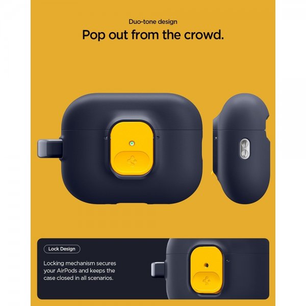 Spigen AirPods Pro 3 -kuoret Nano Pop Blueberry Navy